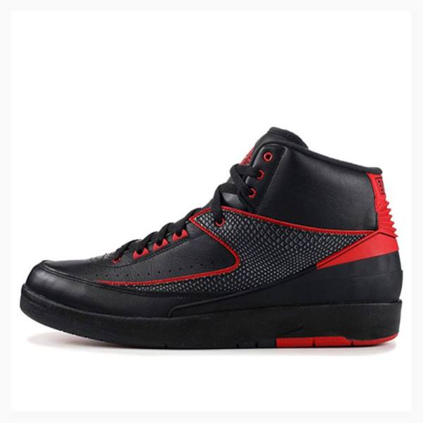 Nike Retro Alternate Basketskor Air Jordan 2 Herr Svarta Röda | JD-031GB