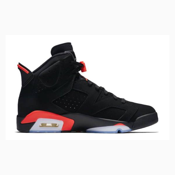 Nike Retro Black Infrared Basketskor Air Jordan 6 Herr Svarta Röda | JD-017WX