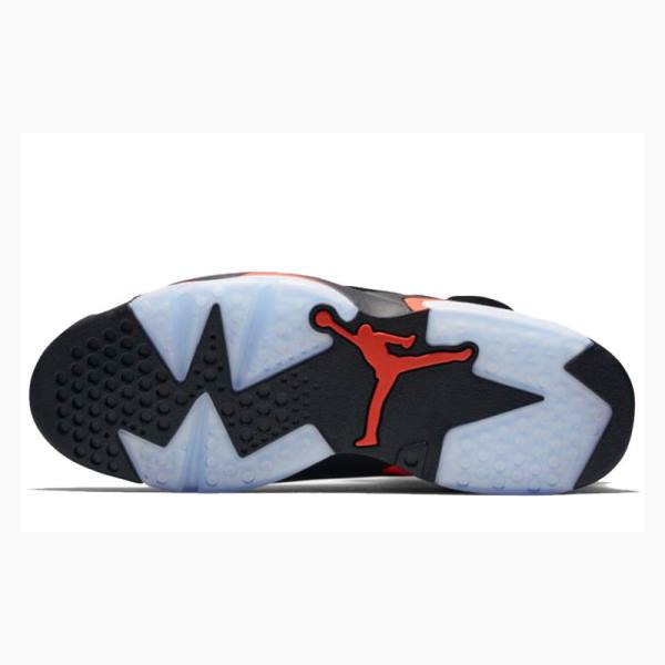 Nike Retro Black Infrared Basketskor Air Jordan 6 Herr Svarta Röda | JD-017WX