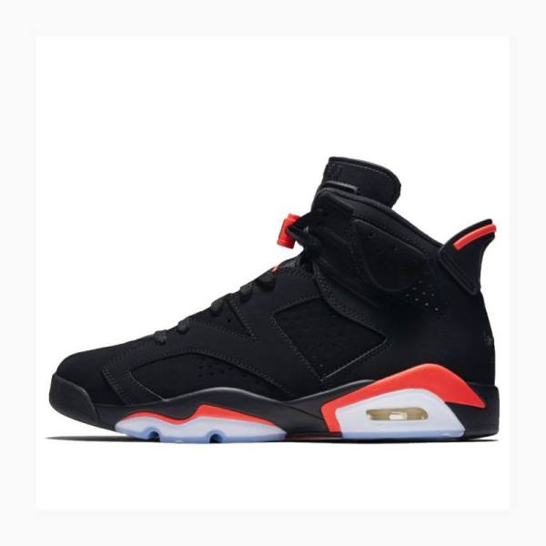 Nike Retro Black Infrared Basketskor Air Jordan 6 Herr Svarta Röda | JD-017WX