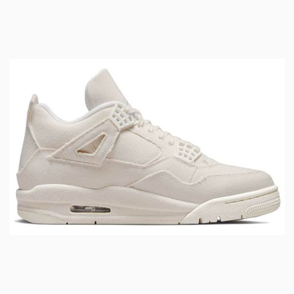 Nike Retro Blank Canvas Basketskor Air Jordan 4 Dam Vita | JD-048NC