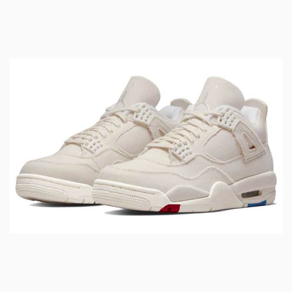 Nike Retro Blank Canvas Basketskor Air Jordan 4 Dam Vita | JD-048NC