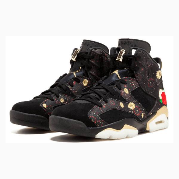 Nike Retro CNY Chinese New Year Basketskor Air Jordan 6 Herr Svarta | JD-912TD