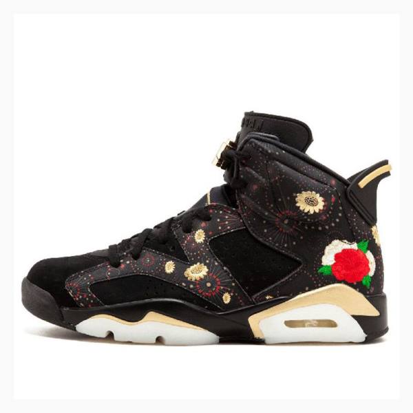 Nike Retro CNY Chinese New Year Basketskor Air Jordan 6 Herr Svarta | JD-912TD