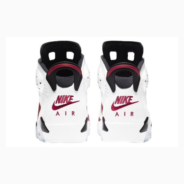 Nike Retro Carmine Basketskor Air Jordan 6 Herr Vita Röda Svarta | JD-194XD