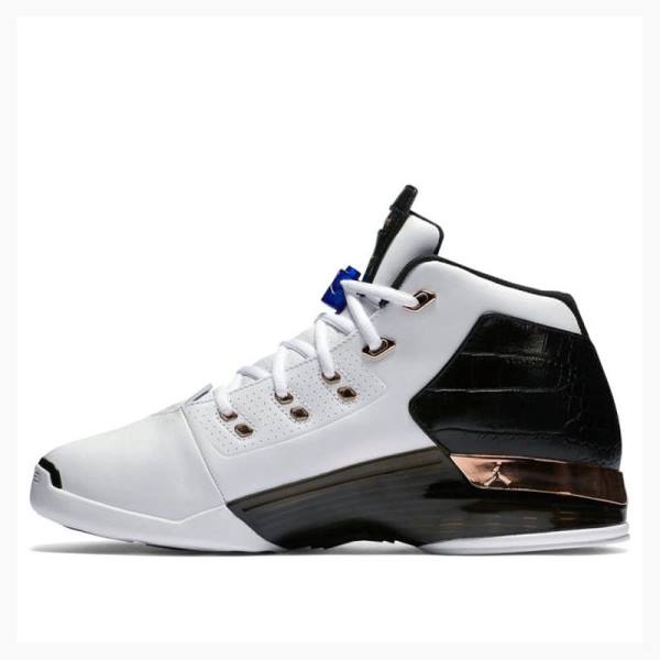 Nike Retro Copper Basketskor Air Jordan 17 Herr Vita Svarta | JD-302TI