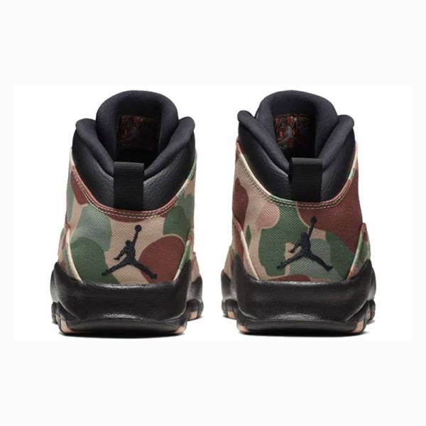 Nike Retro Desert Camo Basketskor Air Jordan 10 Herr Bruna Gröna | JD-950DN