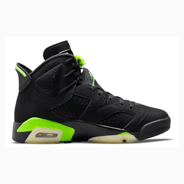 Nike Retro Electric Basketskor Air Jordan 6 Herr Svarta Gröna | JD-759KD