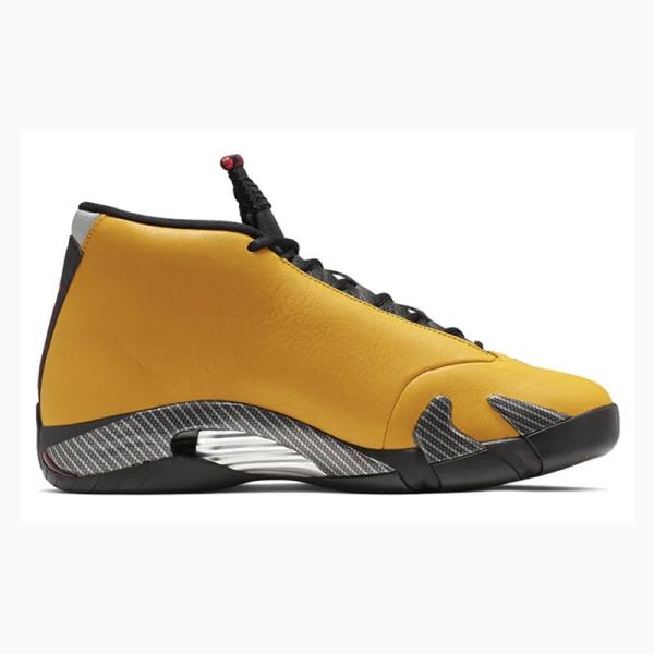 Nike Retro Ferrari Basketskor Air Jordan 14 Herr Guld Svarta | JD-351ZV