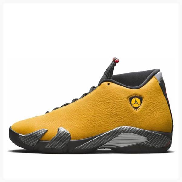 Nike Retro Ferrari Basketskor Air Jordan 14 Herr Guld Svarta | JD-351ZV