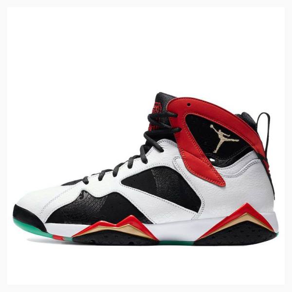 Nike Retro GC China Edition Basketskor Air Jordan 7 Herr Vita Svarta Röda | JD-375JP