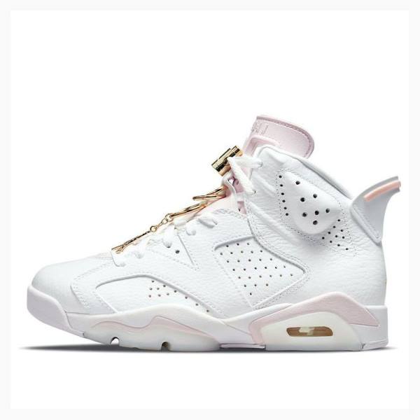 Nike Retro Gold Hoops Basketskor Air Jordan 6 Dam Vita | JD-415QX