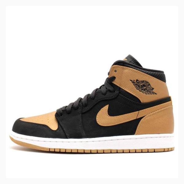 Nike Retro High Melo Basketskor Air Jordan 1 Herr Guld Svarta | JD-195YQ