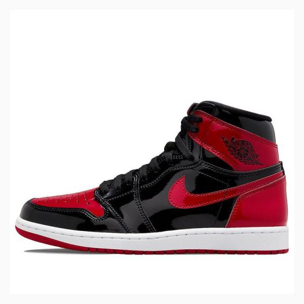 Nike Retro High OG Bred Lack Basketskor Air Jordan 1 Herr Röda Svarta | JD-250UV