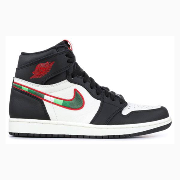 Nike Retro High OG Sports Illustrated Basketskor Air Jordan 1 Herr Svarta Röda | JD-962NK