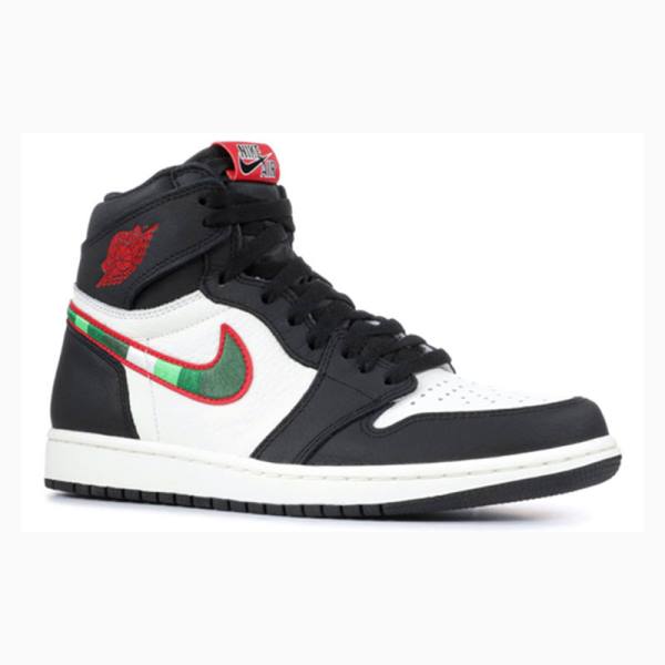 Nike Retro High OG Sports Illustrated Basketskor Air Jordan 1 Herr Svarta Röda | JD-962NK