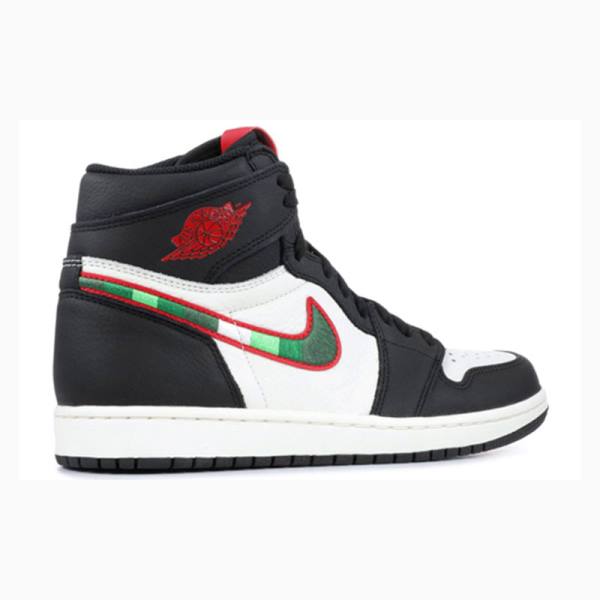 Nike Retro High OG Sports Illustrated Basketskor Air Jordan 1 Herr Svarta Röda | JD-962NK