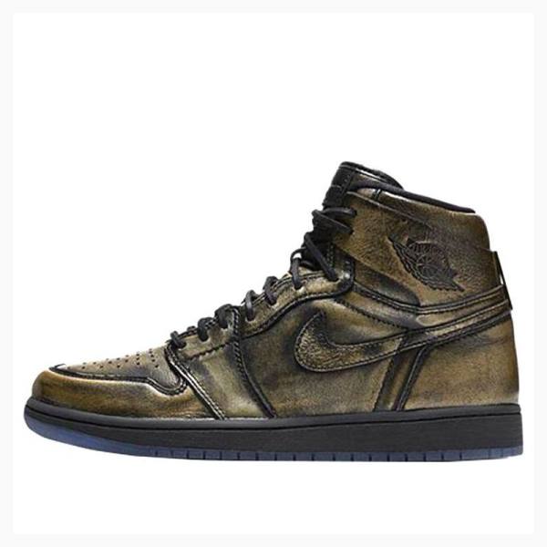 Nike Retro High OG Wings Basketskor Air Jordan 1 Herr Guld | JD-603BK