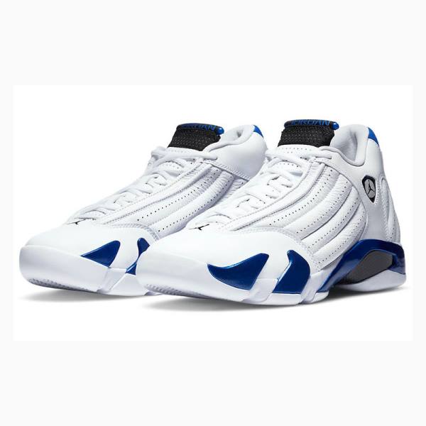 Nike Retro Hyper Royal Basketskor Air Jordan 14 Herr Vita Blå | JD-507KG