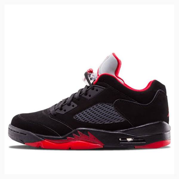 Nike Retro Low Alternate 90 Sneakers Air Jordan 5 Herr Svarta Röda | JD-461ON