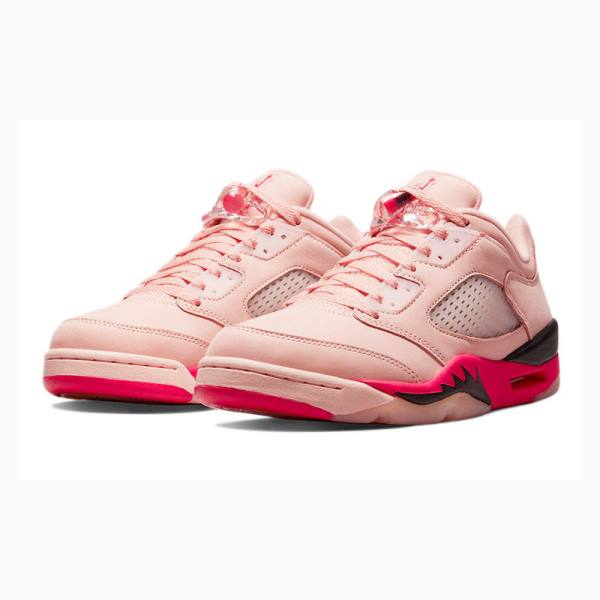 Nike Retro Low Arctic Sneakers Air Jordan 5 Dam Rosa Röda | JD-451KZ