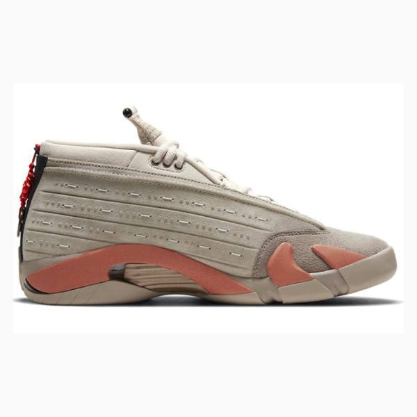 Nike Retro Low CLOT Terra Blush Sneakers Air Jordan 14 Herr Grå Orange | JD-173ID