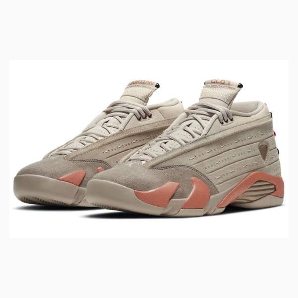 Nike Retro Low CLOT Terra Blush Sneakers Air Jordan 14 Herr Grå Orange | JD-173ID