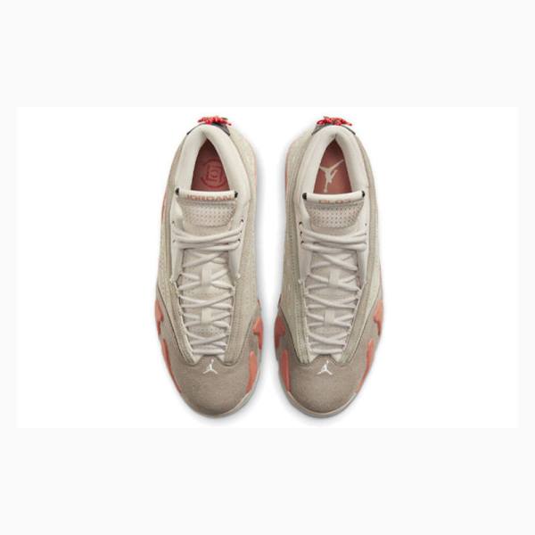 Nike Retro Low CLOT Terra Blush Sneakers Air Jordan 14 Herr Grå Orange | JD-173ID