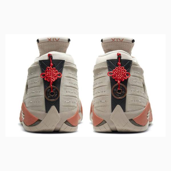 Nike Retro Low CLOT Terra Blush Sneakers Air Jordan 14 Herr Grå Orange | JD-173ID