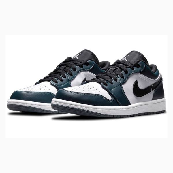 Nike Retro Low Dark Teal Sneakers Air Jordan 1 Herr Olivgröna | JD-034PN