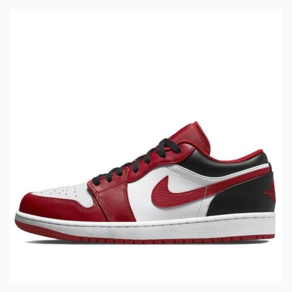 Nike Retro Low Gym Sneakers Air Jordan 1 Herr Röda Svarta | JD-581WU