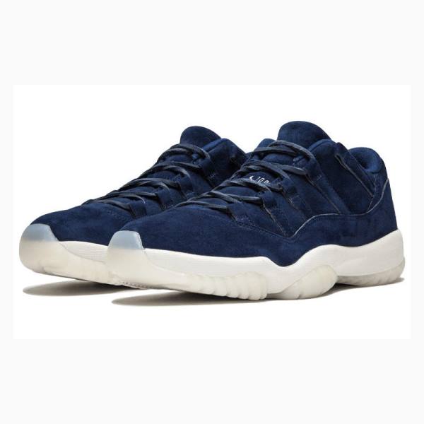 Nike Retro Low Re2pect Sneakers Air Jordan 11 Herr Mörkblå | JD-869AI