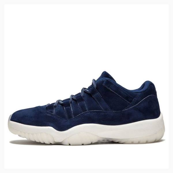 Nike Retro Low Re2pect Sneakers Air Jordan 11 Herr Mörkblå | JD-869AI