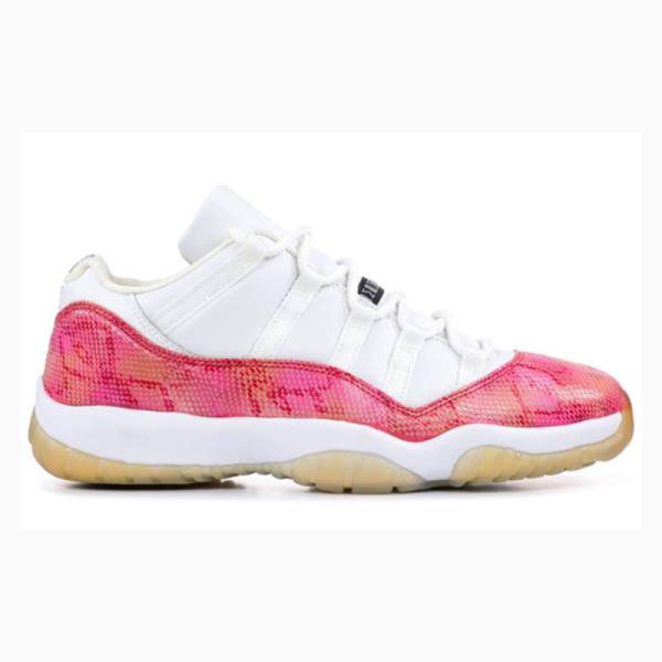 Nike Retro Low 'Snakeskin' Sneakers Air Jordan 11 Dam Vita Rosa | JD-240CP