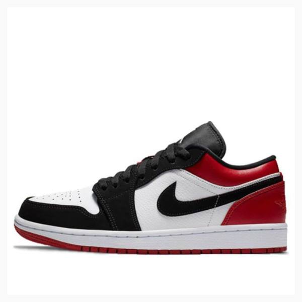 Nike Retro Low Sneakers Air Jordan 1 Herr Röda Svarta | JD-018NM