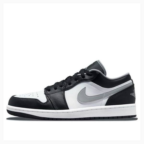 Nike Retro Low Sneakers Air Jordan 1 Herr Svarta Vita Grå | JD-874LD