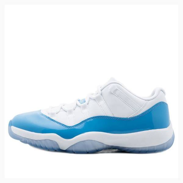 Nike Retro Low UNC Sneakers Air Jordan 11 Herr Vita Blå | JD-890BH