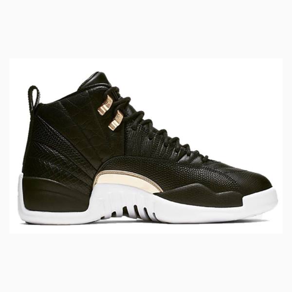 Nike Retro Metallic Basketskor Air Jordan 12 Dam Svarta | JD-978QL