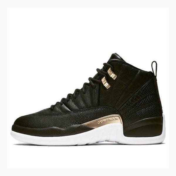 Nike Retro Metallic Basketskor Air Jordan 12 Dam Svarta | JD-978QL