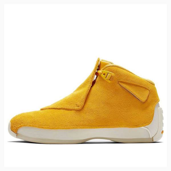 Nike Retro Mocka Basketskor Air Jordan 18 Herr Gula | JD-087EX