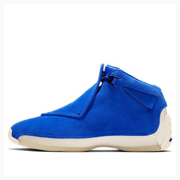 Nike Retro Mocka Basketskor Air Jordan 18 Herr Blå | JD-672RK