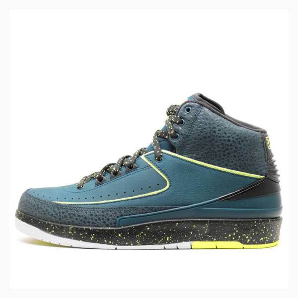 Nike Retro Nightshade Volt Ice Basketskor Air Jordan 2 Herr Blå Grå | JD-036XQ