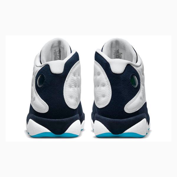 Nike Retro Obsidian powder Basketskor Air Jordan 13 Herr Vita Blå | JD-528NP