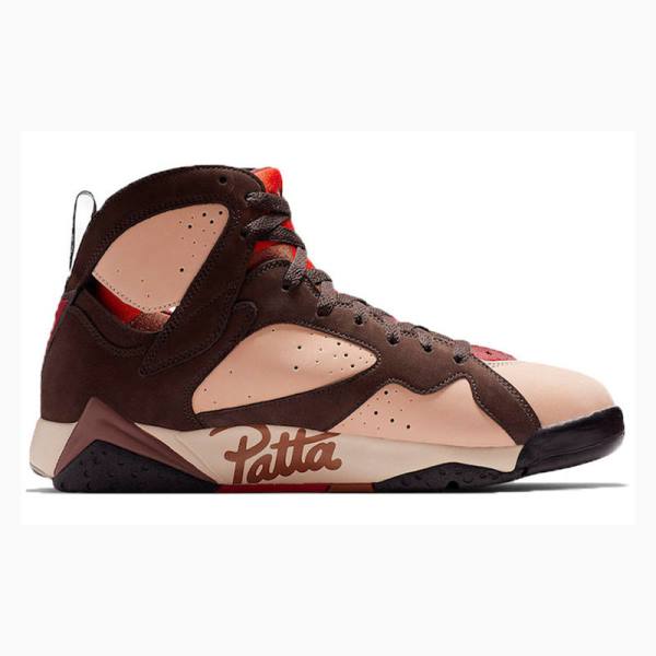 Nike Retro Patta - Shimmer Basketskor Air Jordan 7 Herr Bruna | JD-325IE