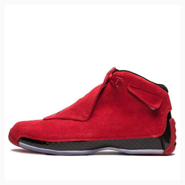 Nike Retro Red Mocka Basketskor Air Jordan 18 Herr Röda Svarta | JD-587AZ