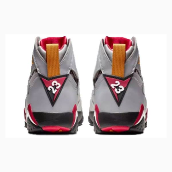 Nike Retro Reflective Cardinal Basketskor Air Jordan 7 Herr Silver | JD-391RC