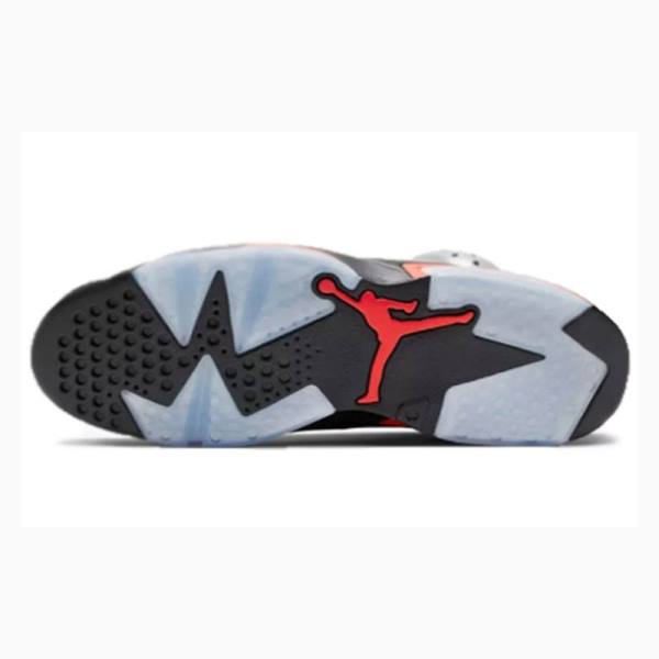 Nike Retro Reflective Infrared Basketskor Air Jordan 6 Herr Silver Svarta Röda | JD-716FN