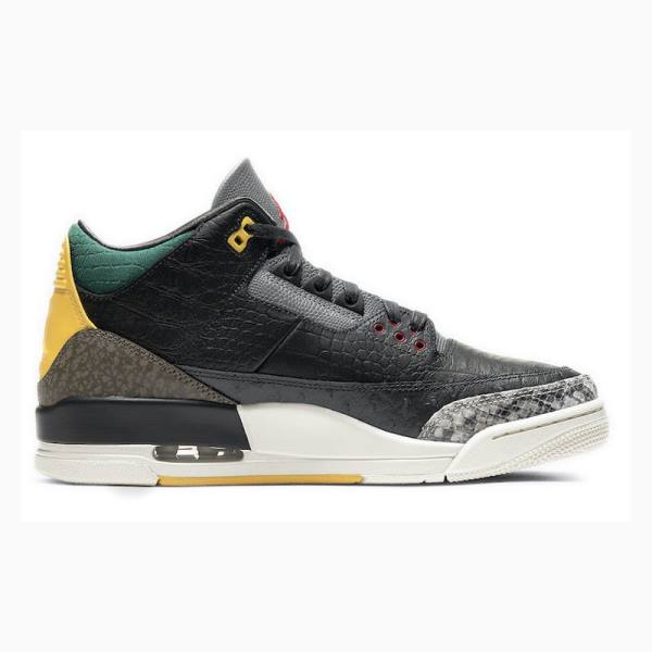 Nike Retro SE Animal Instinct 2.0 Basketskor Air Jordan 3 Herr Svarta Grå | JD-574QN