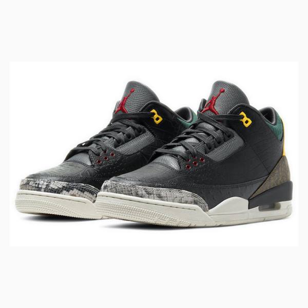 Nike Retro SE Animal Instinct 2.0 Basketskor Air Jordan 3 Herr Svarta Grå | JD-574QN