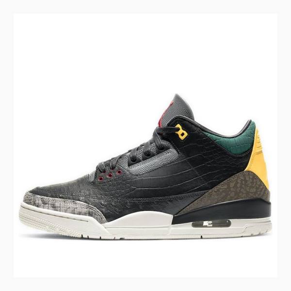 Nike Retro SE Animal Instinct 2.0 Basketskor Air Jordan 3 Herr Svarta Grå | JD-574QN